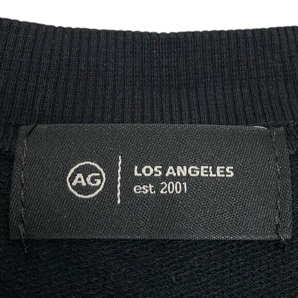 AG Adriano Goldschmied Womens S Black Sweatshirt Crewneck Boxy Cozy Sweater NEW - Picture 3 of 8